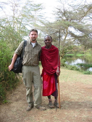 Andreas mit Masai