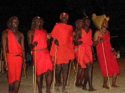 Masai Tanz im Busch....